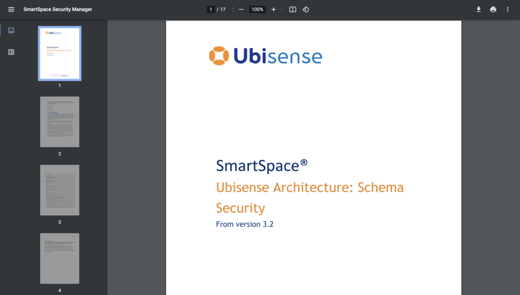 Ubisense SmartSpace Security Manager